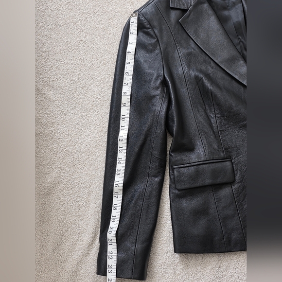 CYBER MONDAY! Frame School Boy Leather Blazer Size Small (4) - Picture 14 of 15